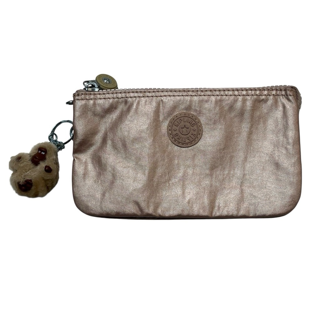 Kipling Creativity Pouch Rose Gold Monkey Keychai… - image 1